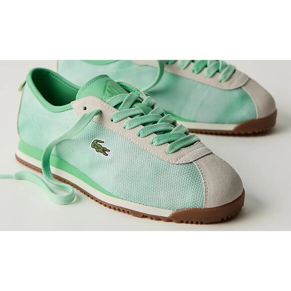 NEW Lacoste + Free People Movement Club Low Sneakers Size 6 Mint + White - Picture 6 of 6